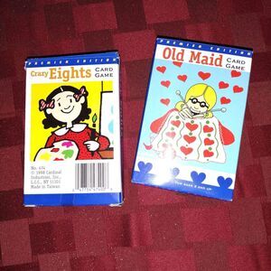 🙂Children Cardinal Industries Crazy 8's And Old Maid Card Games